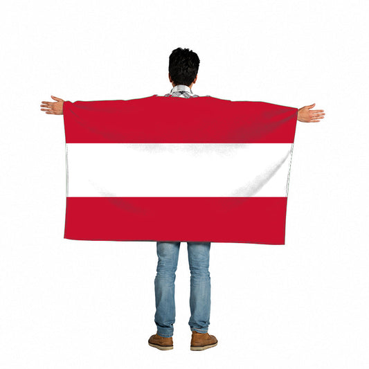Austria Flag Body Cape with Sleeves