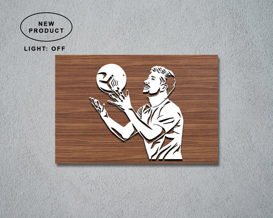 Kevin De Bruyne LED Wooden Decal