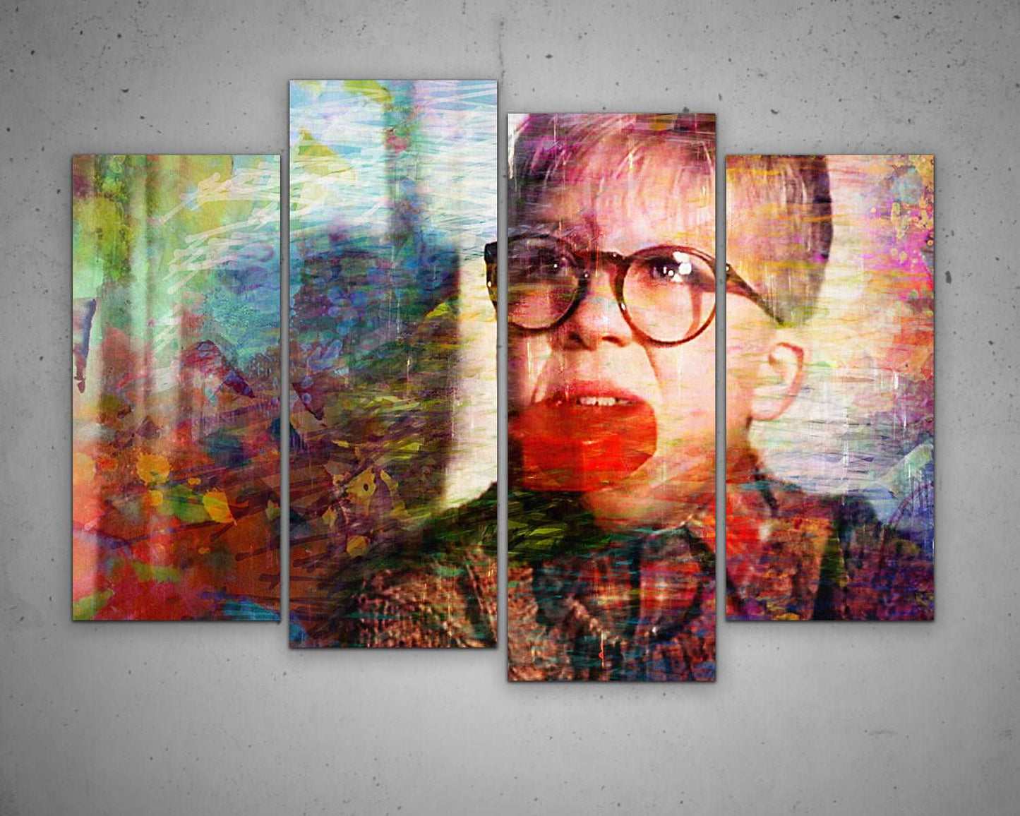 A Christmas Story Multicolour Wall Art
