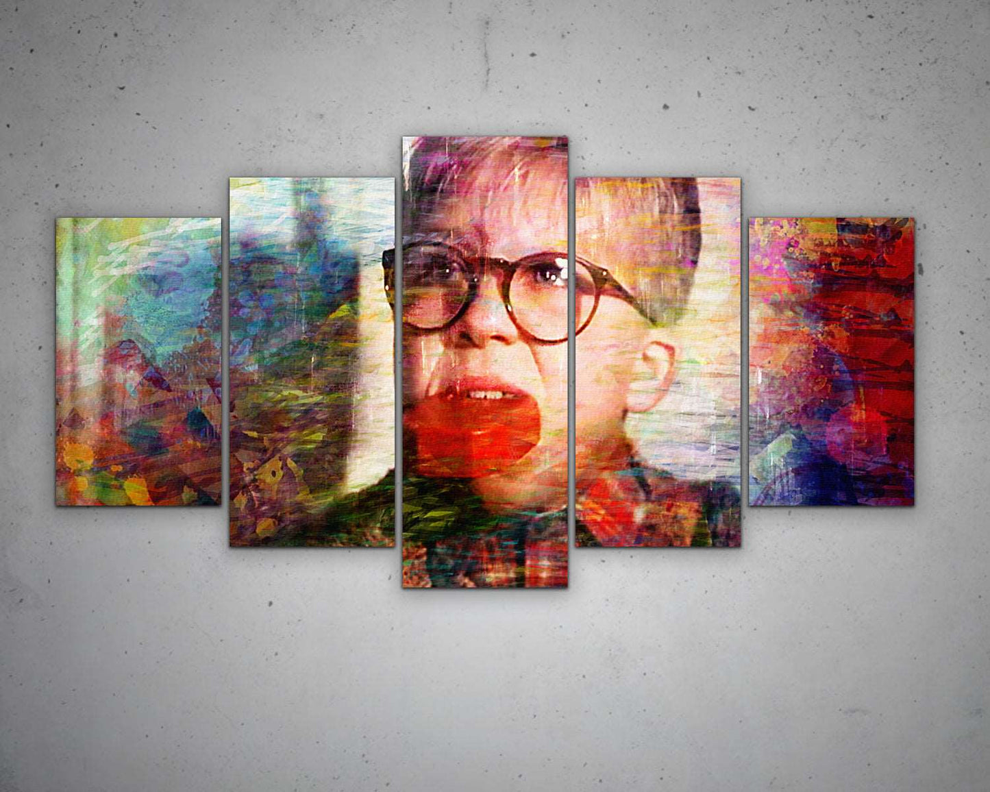 A Christmas Story Multicolour Wall Art
