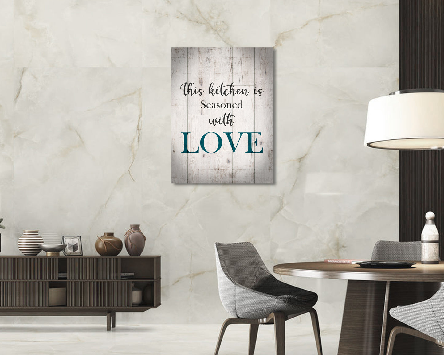 This Kitchen is Seasoned with Love Canvas Wall Art