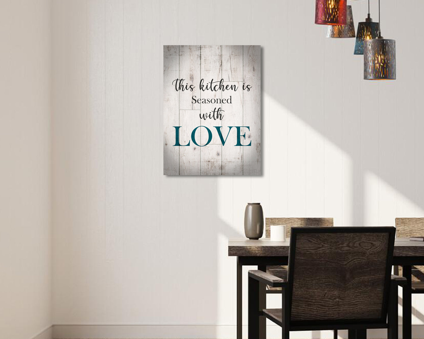 This Kitchen is Seasoned with Love Canvas Wall Art