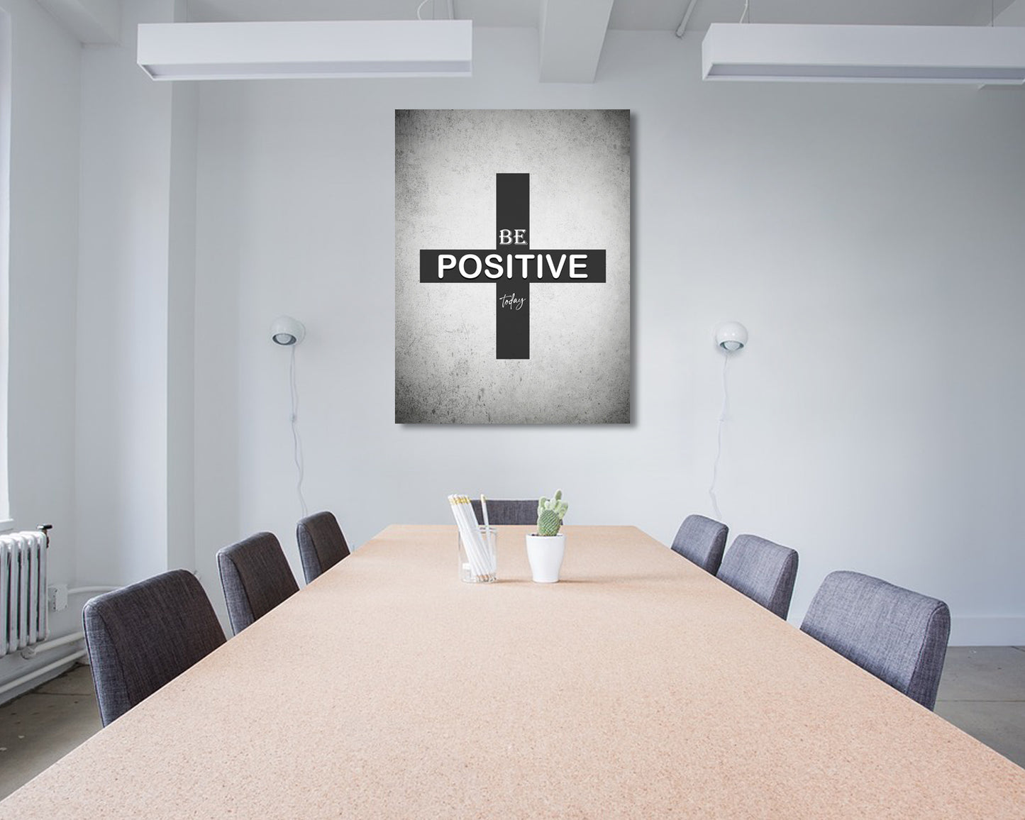 Be Positive Today Canvas Wall Art