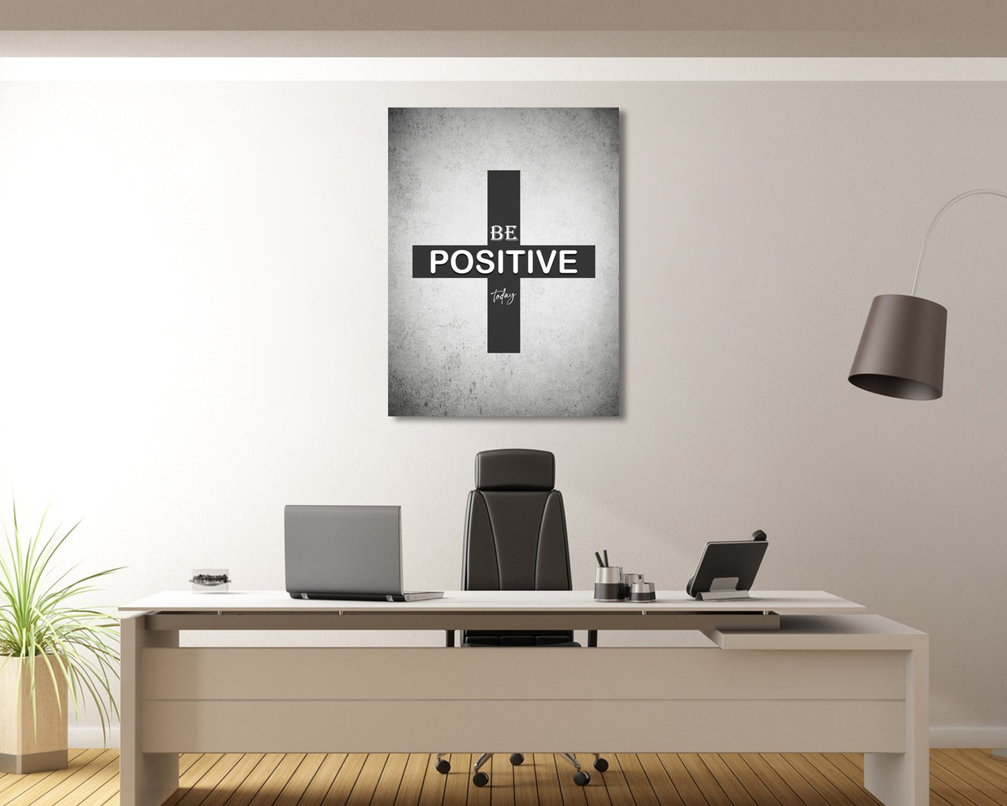 Be Positive Today Canvas Wall Art