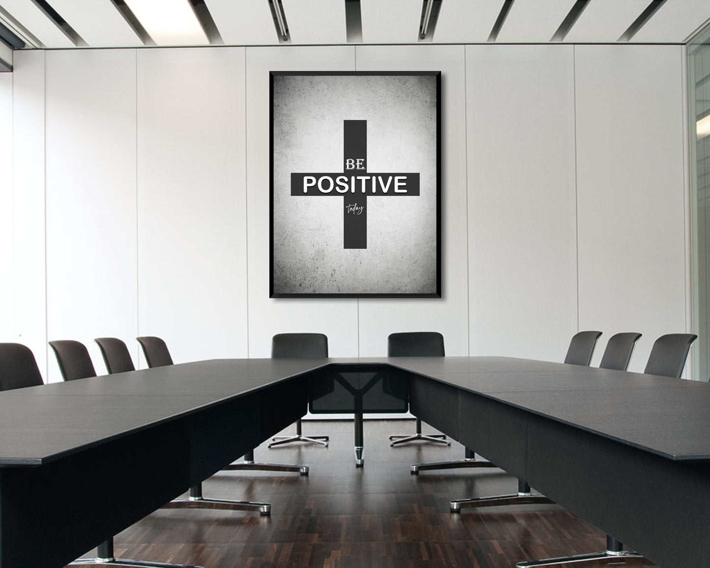 Be Positive Today Canvas Wall Art
