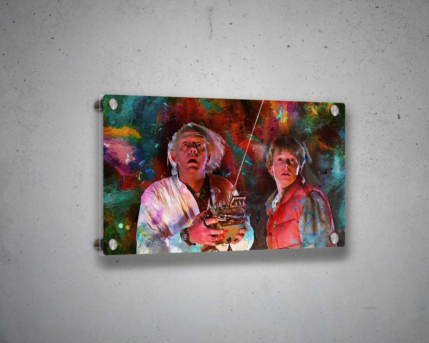 Back to the Future Multicolour Wall Art