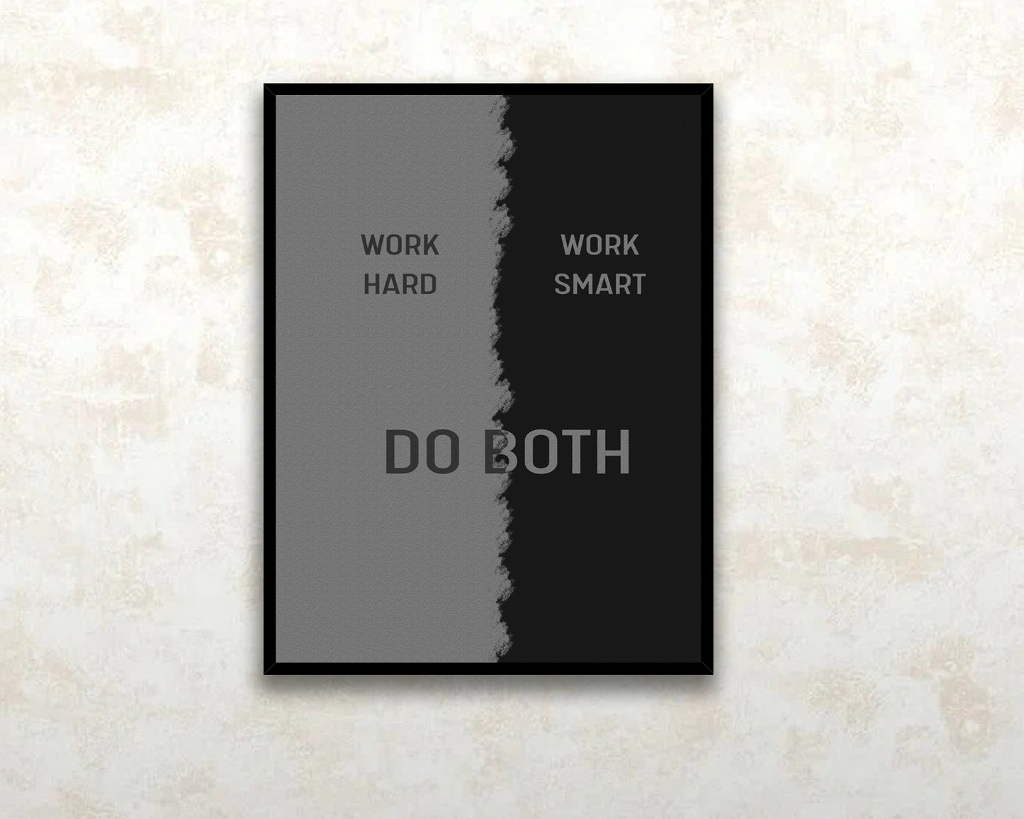 Work Hard Work Smart Canvas Wall Art