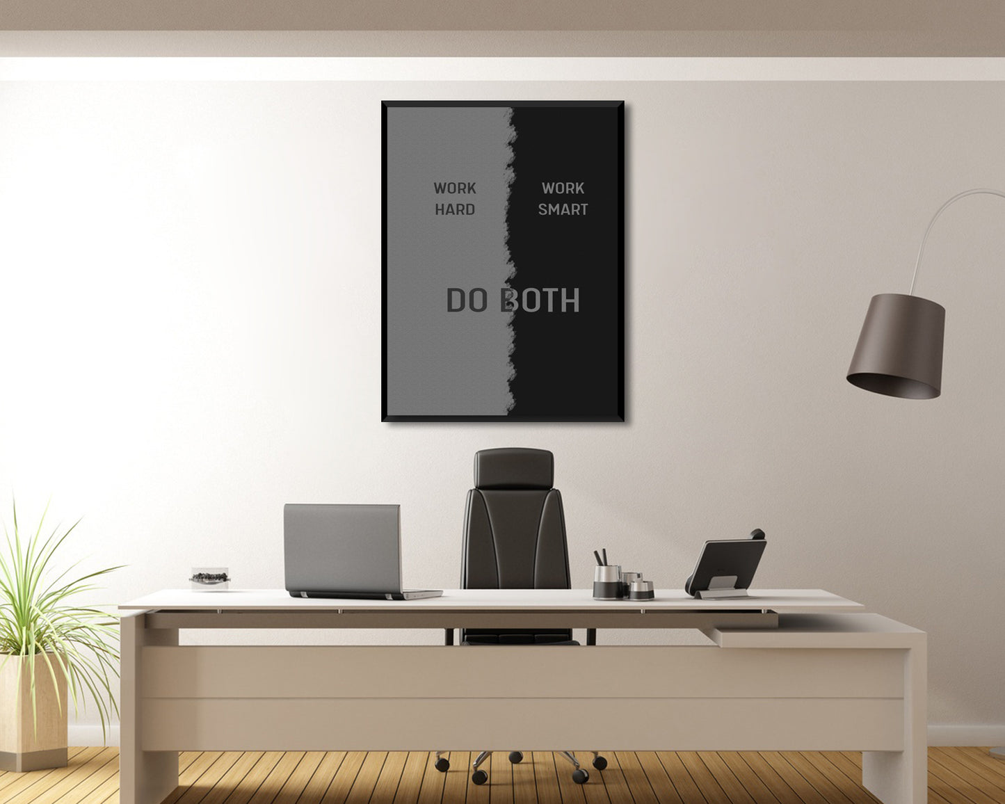 Work Hard Work Smart Canvas Wall Art
