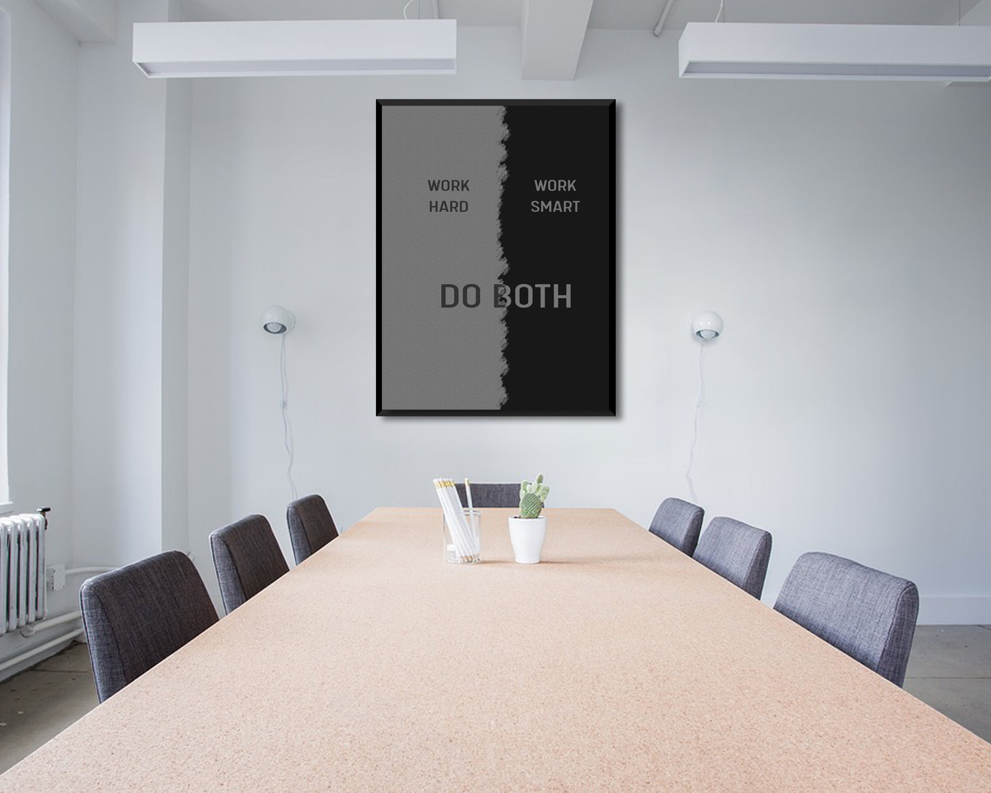 Work Hard Work Smart Canvas Wall Art