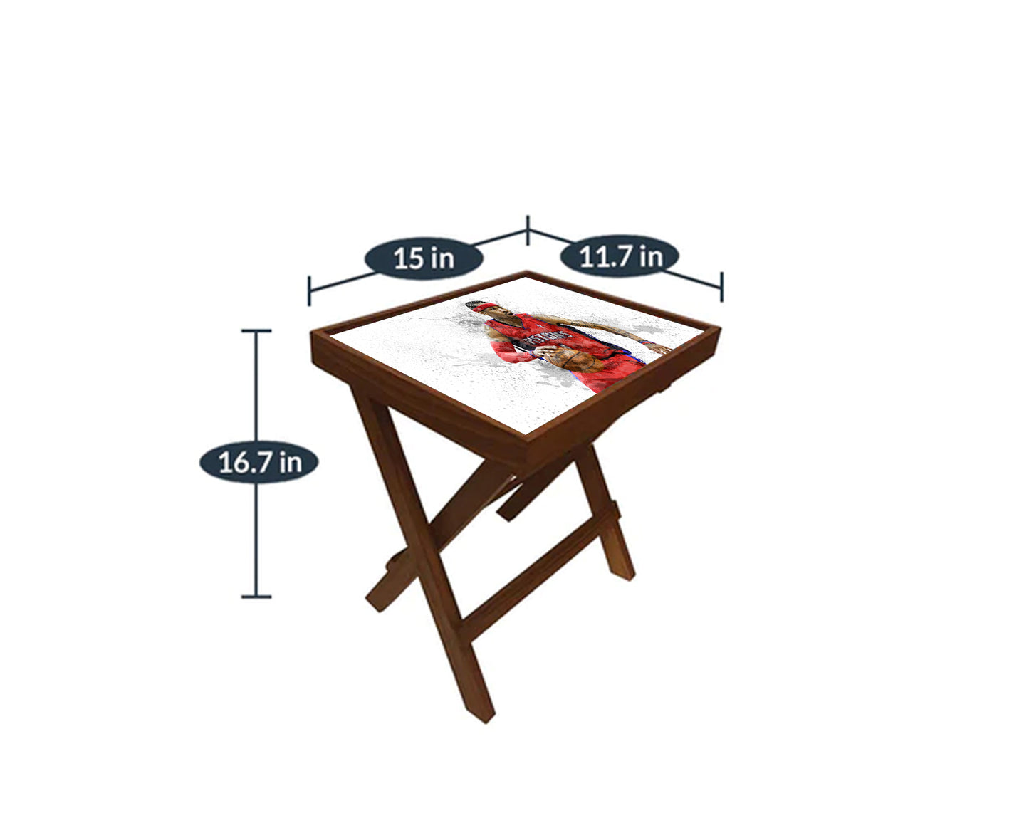 Allen Iverson Splash Effect Coffee and Laptop Table