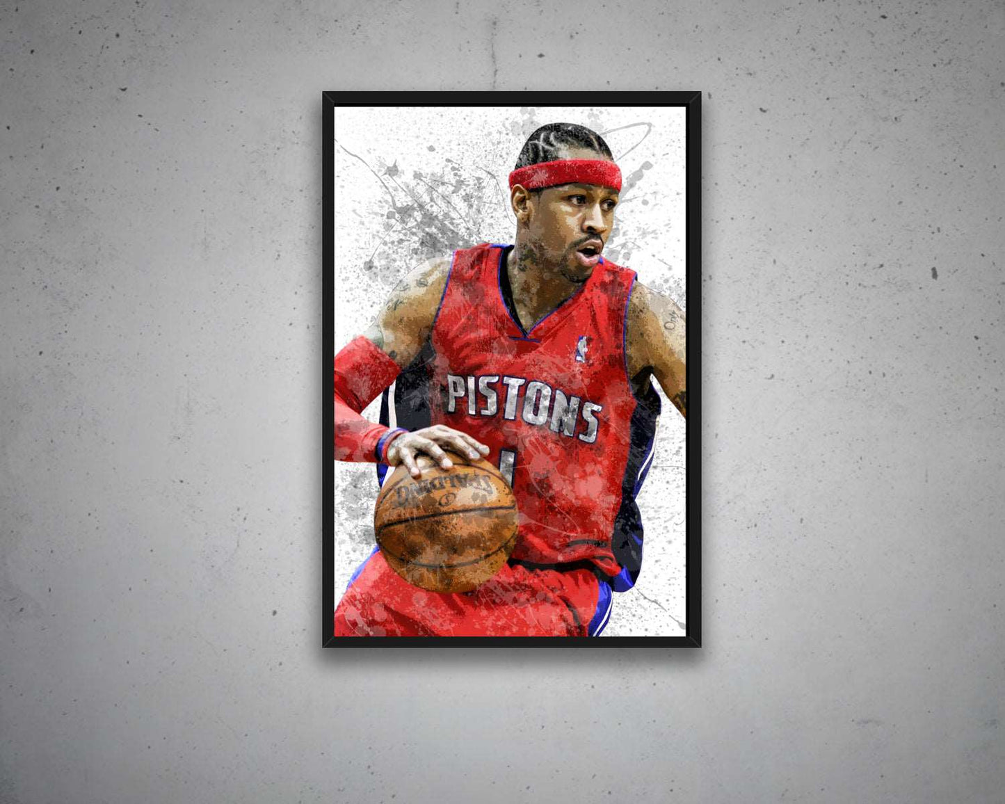 Allen Iverson Canvas Wall Art