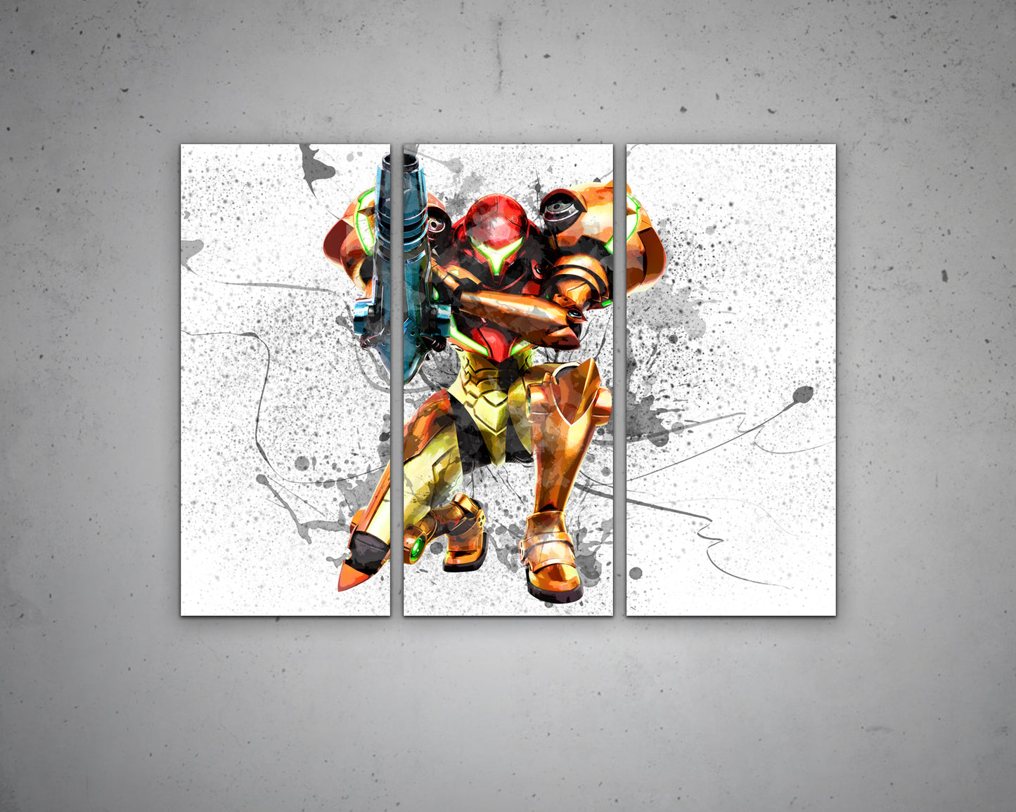 Samus Splash Effect Canvas Art