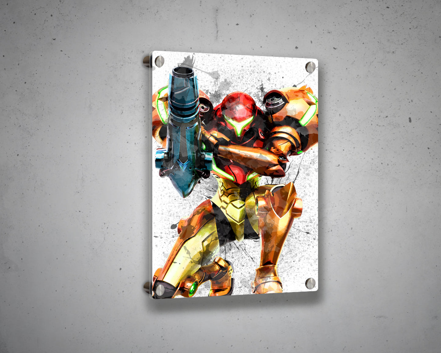 Samus Splash Effect Canvas Art