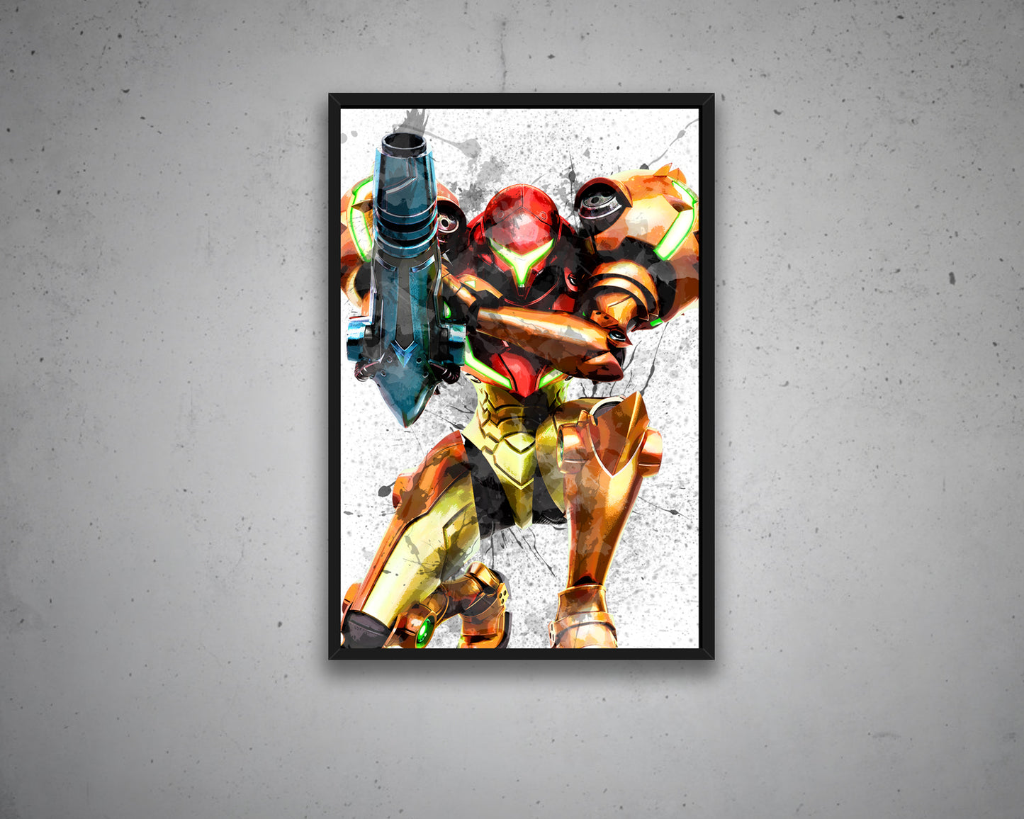 Samus Splash Effect Canvas Art