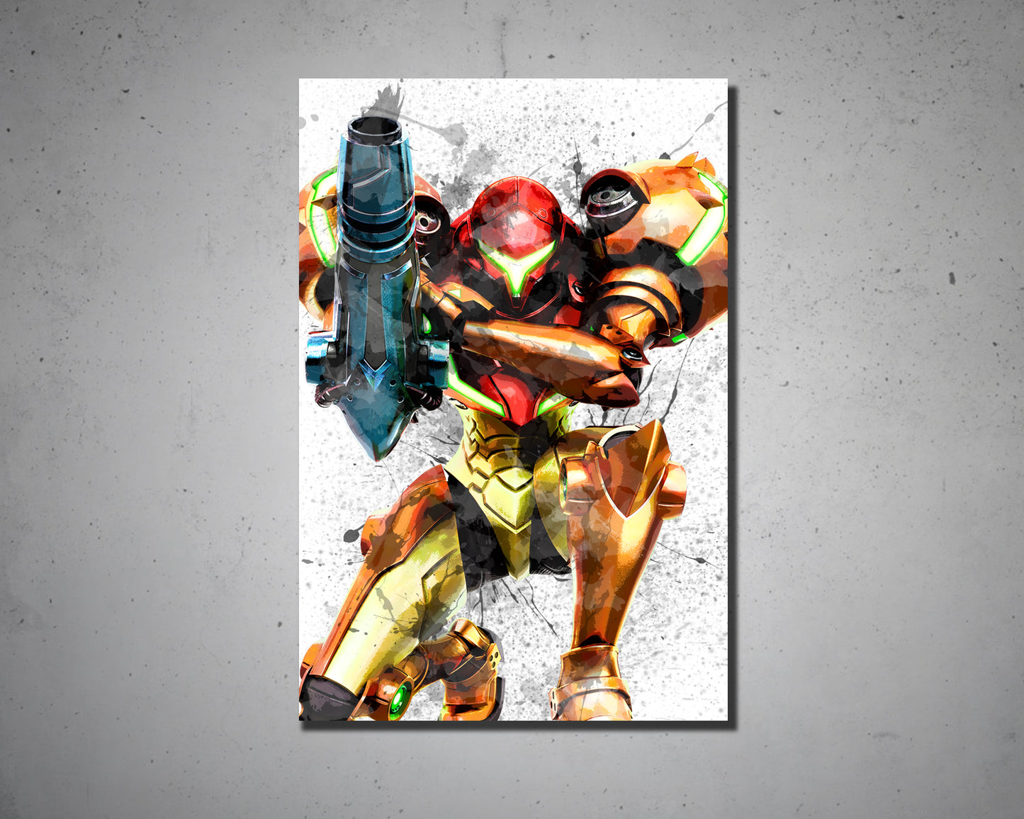 Samus Splash Effect Canvas Art