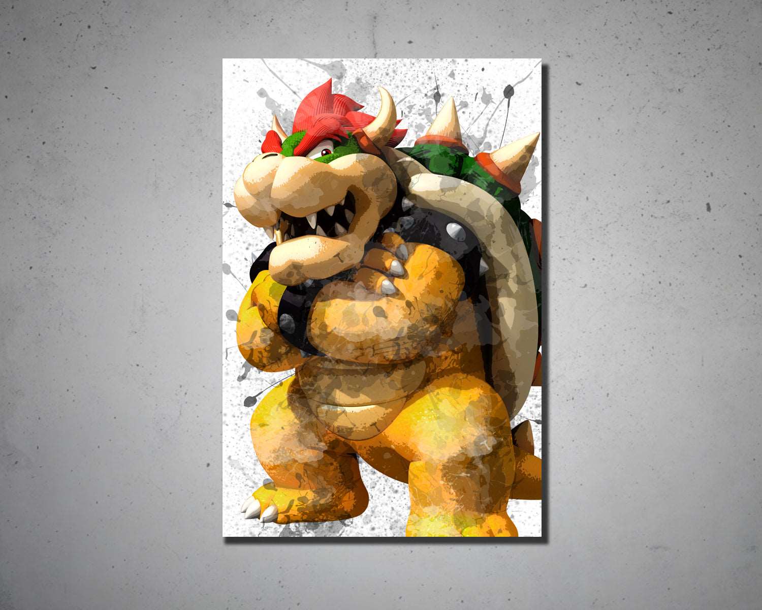 Bowser Splash Effect Canvas Art