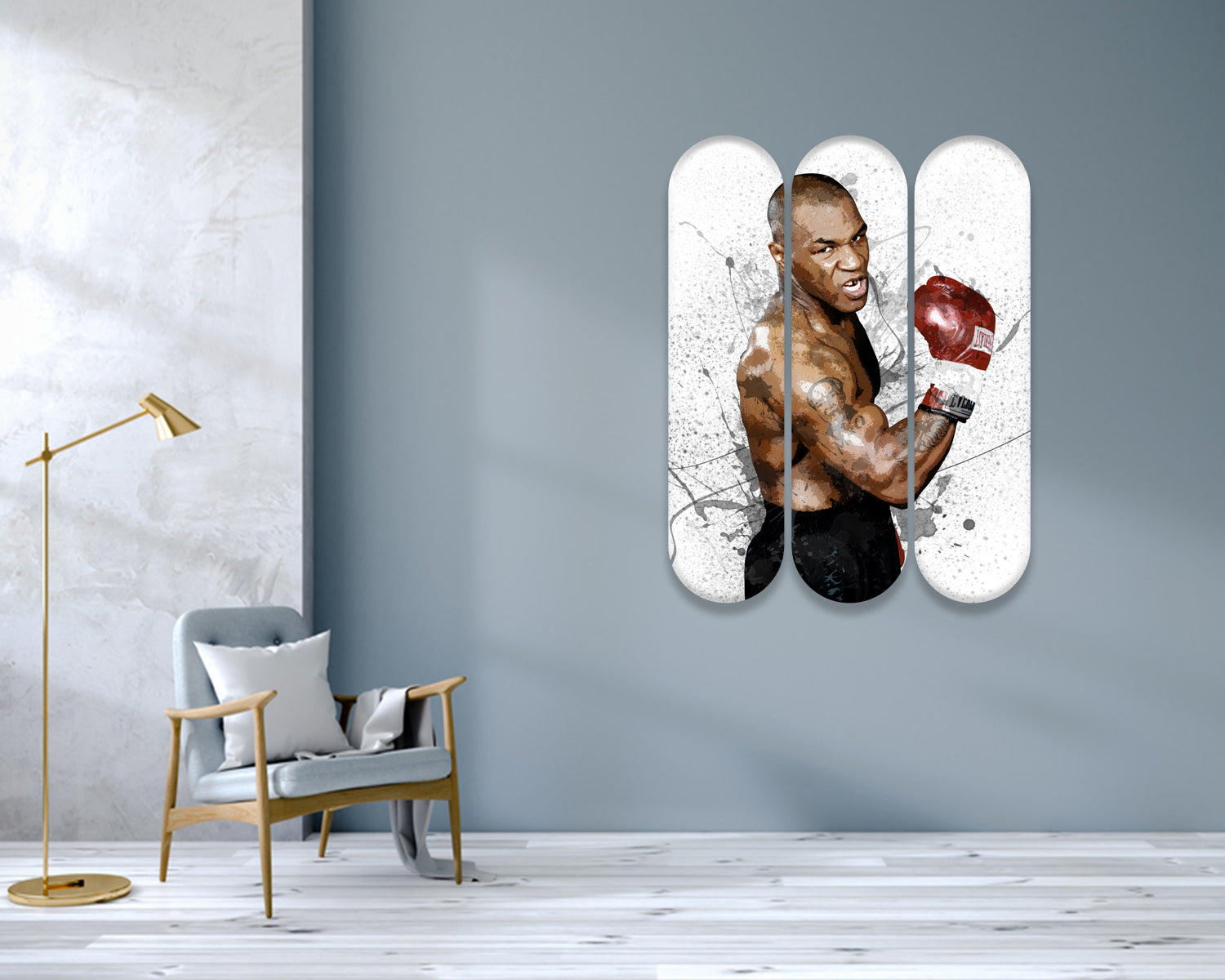 Mike Tyson Acrylic Skateboard Wall Art