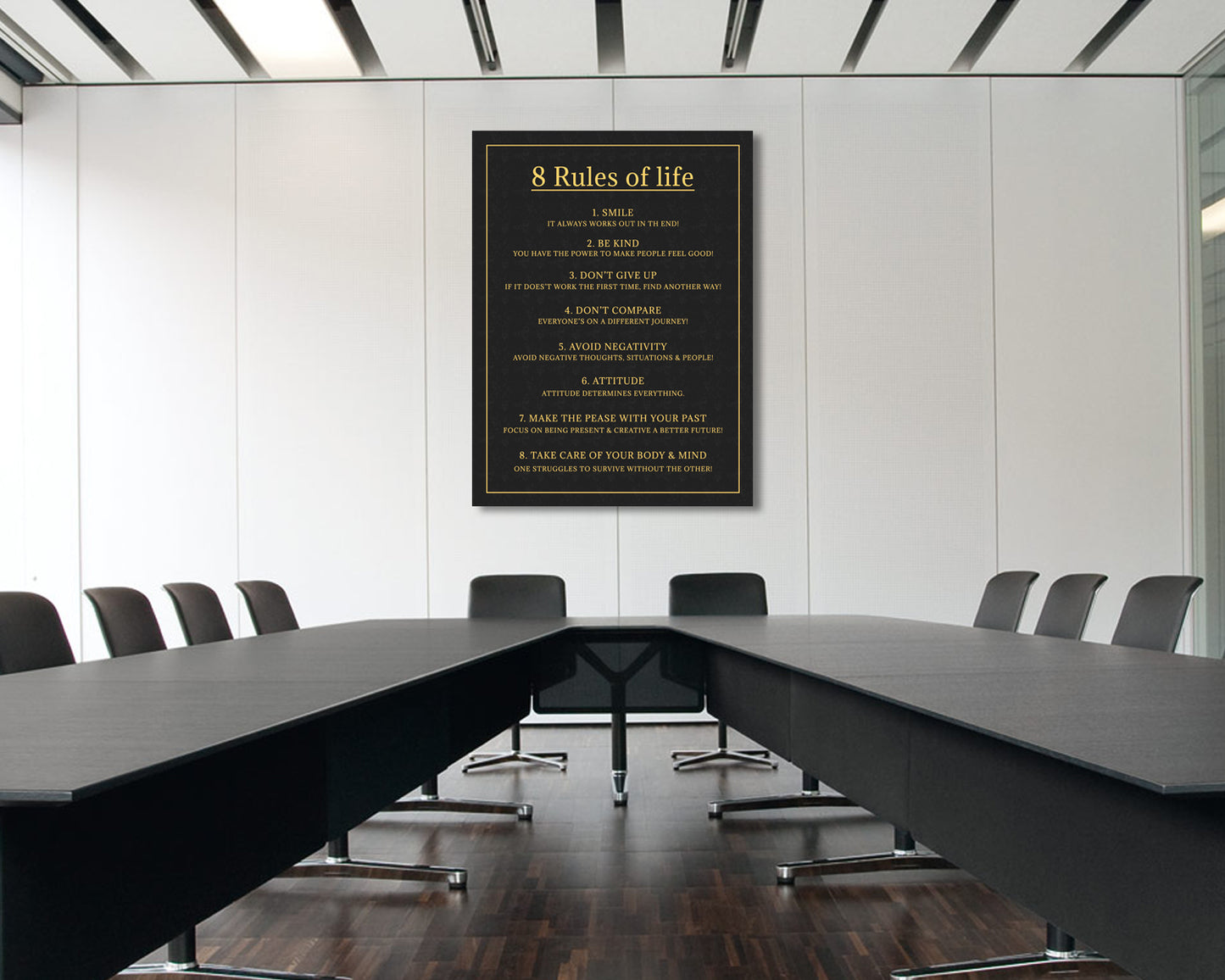 Rules of Life Canvas Wall Art