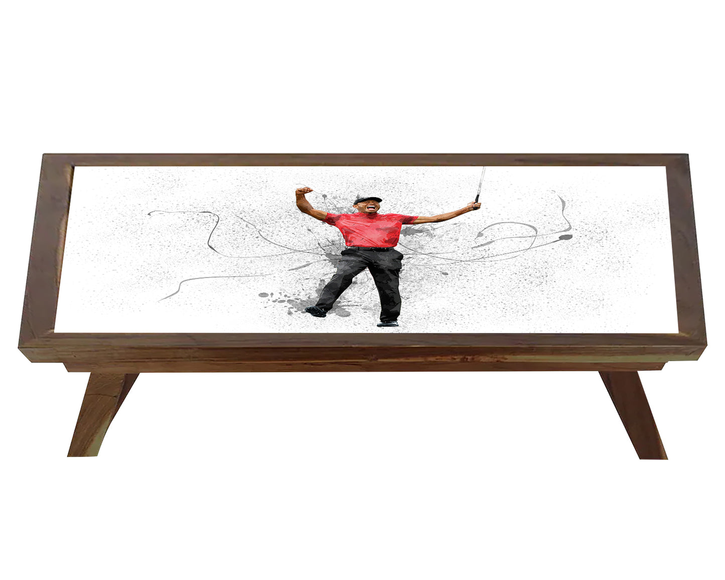 Tiger Woods Splash Effect Coffee and Laptop Table