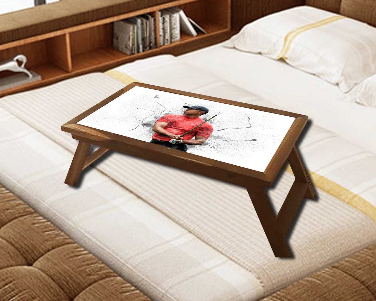 Tiger Woods Splash Effect Coffee and Laptop Table