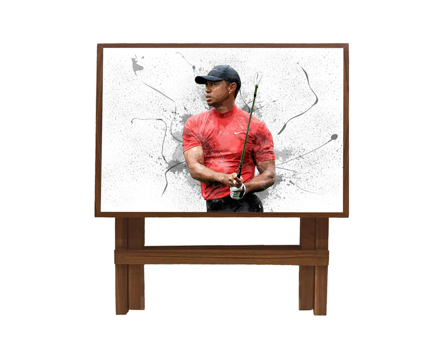 Tiger Woods Splash Effect Coffee and Laptop Table