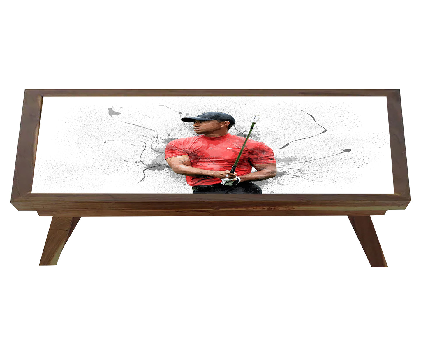 Tiger Woods Splash Effect Coffee and Laptop Table