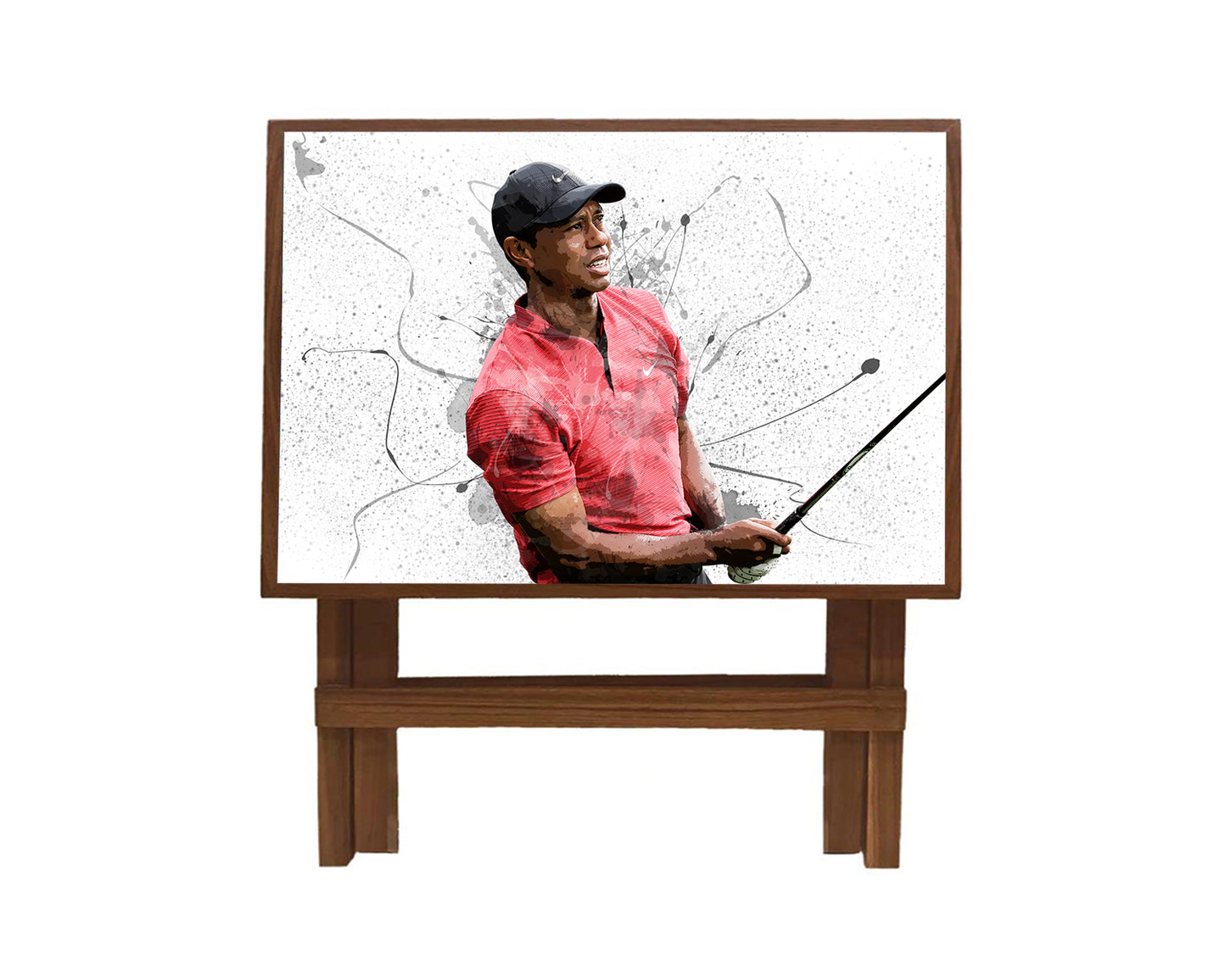 Tiger Woods Splash Effect Coffee and Laptop Table