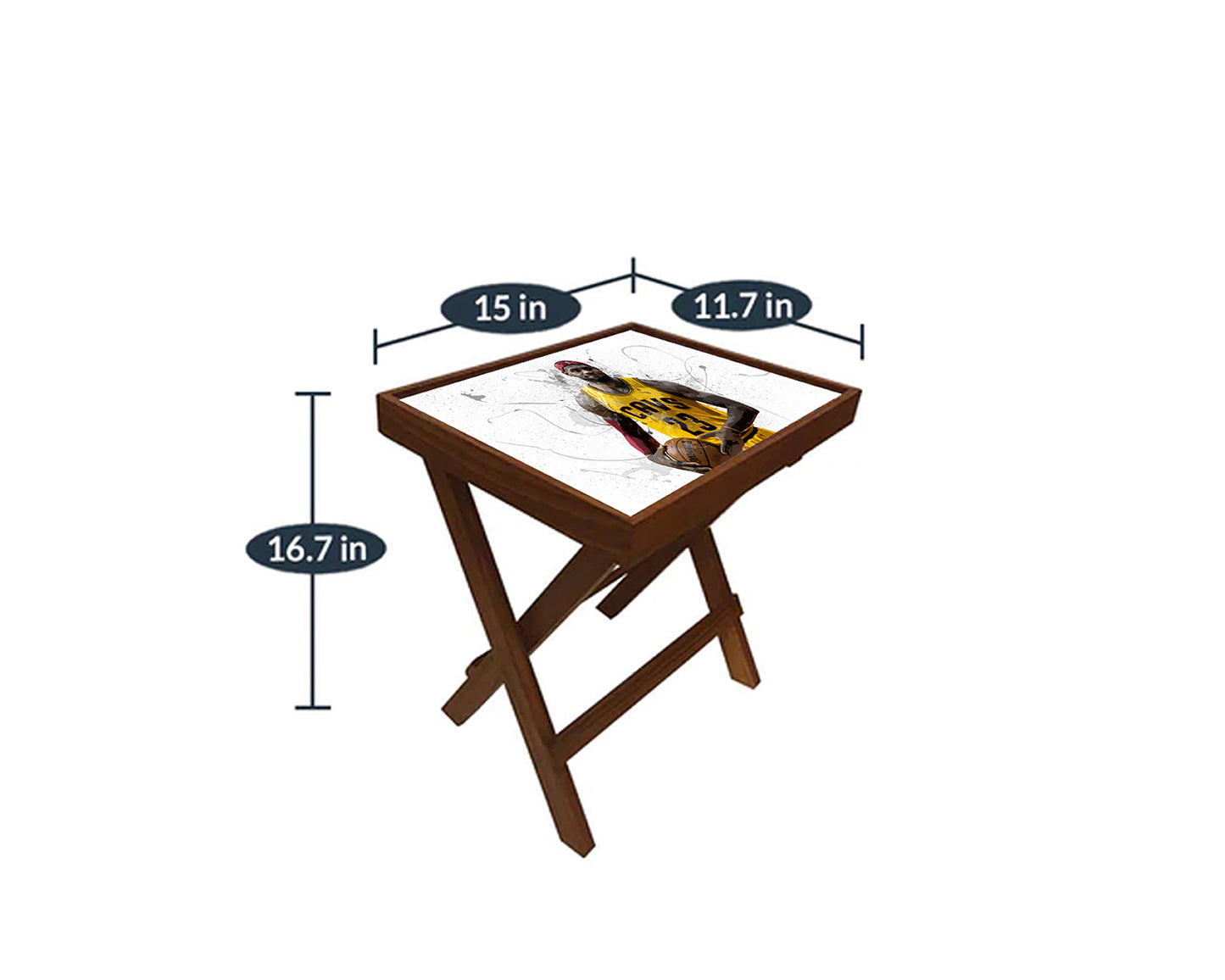 LeBron James Splash Effect Coffee and Laptop Table
