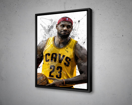 Lebron James Canvas Wall Art