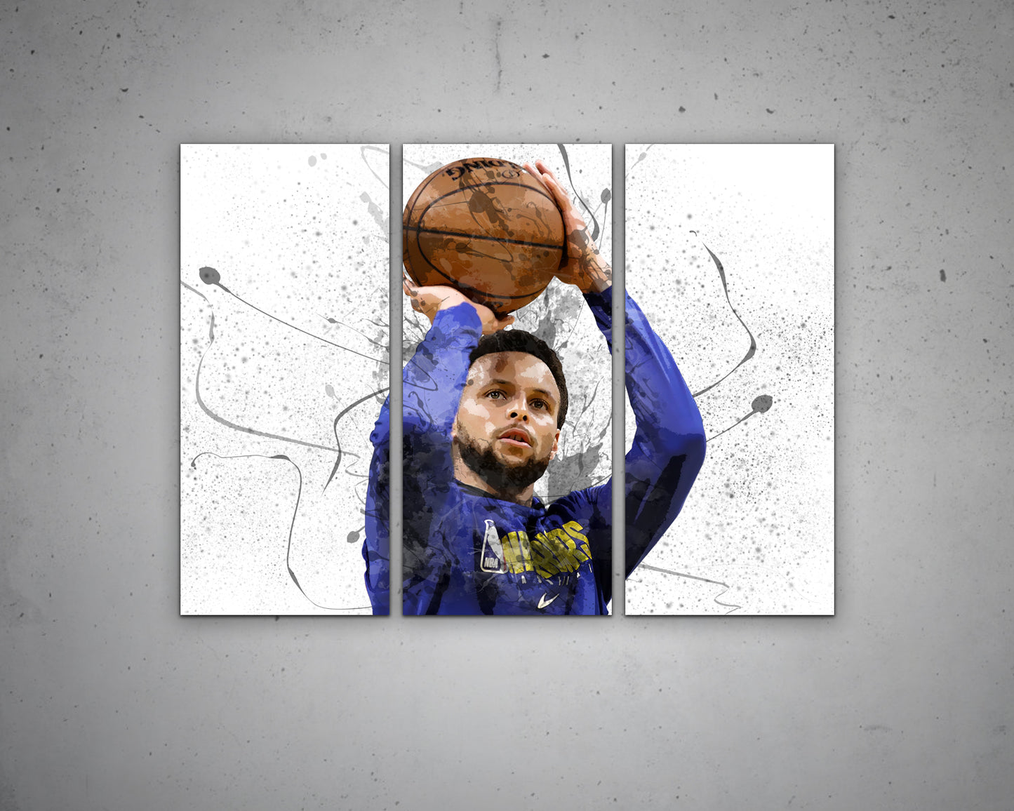 Stephen Curry Splash Effect Canvas Art