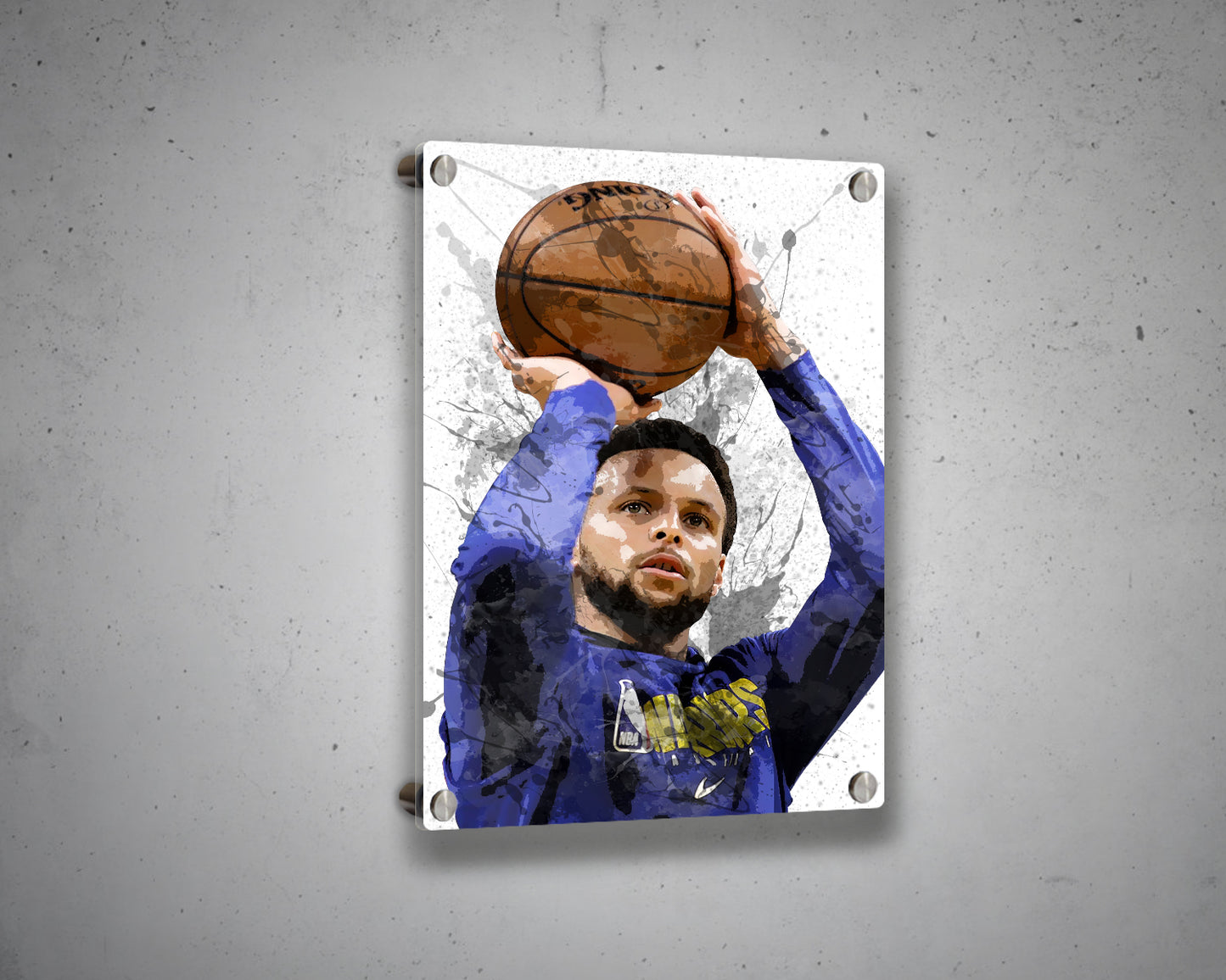 Stephen Curry Splash Effect Canvas Art