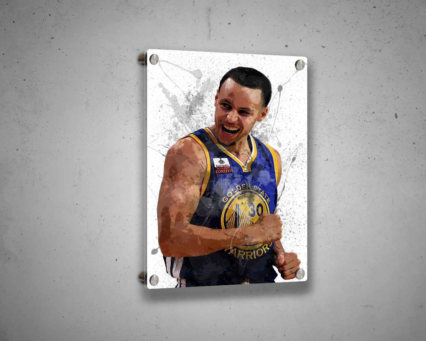 Stephen Curry Splash Effect Canvas Art
