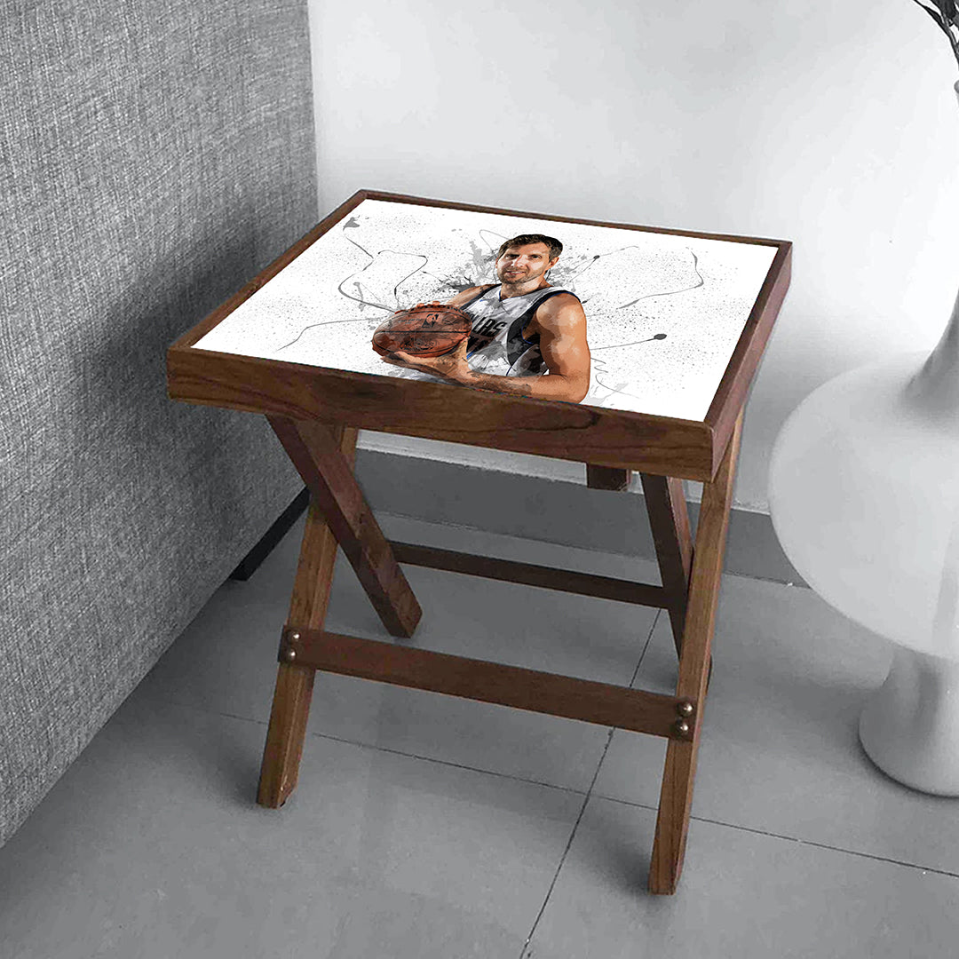 Dirk Nowitzki Splash Effect Coffee and Laptop Table