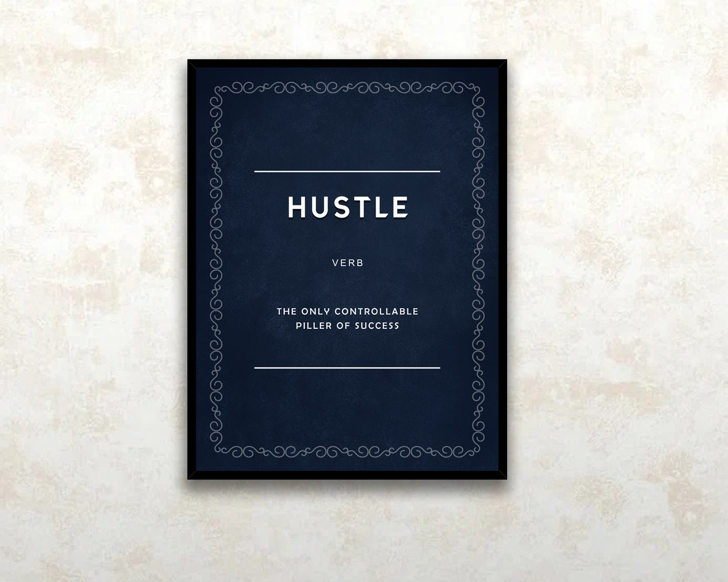 Hustle Verb Canvas Wall Art