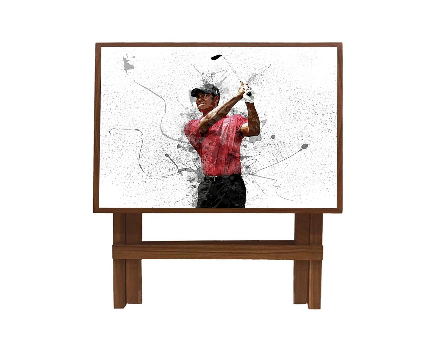 Tiger Woods Splash Effect Coffee and Laptop Table