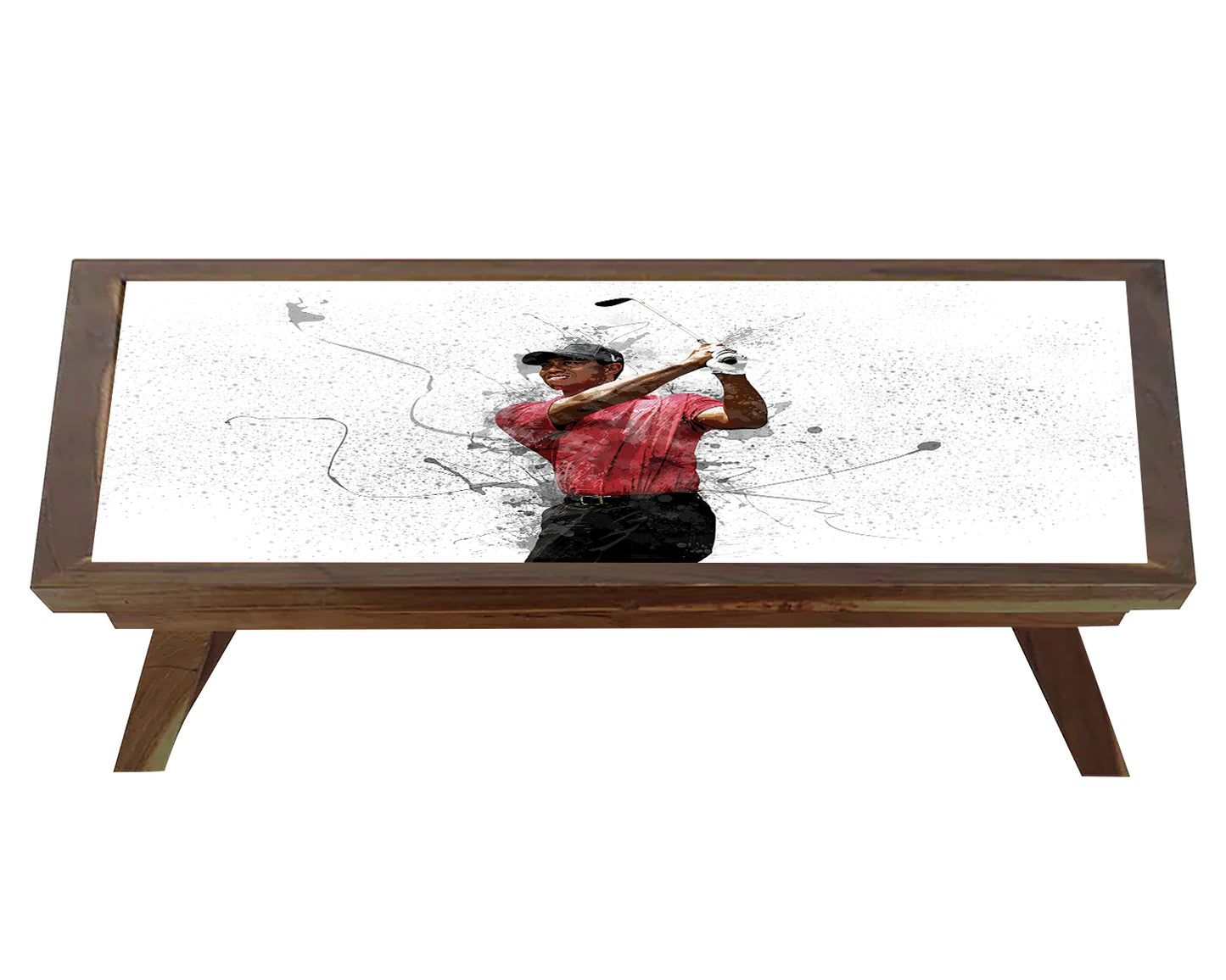 Tiger Woods Splash Effect Coffee and Laptop Table