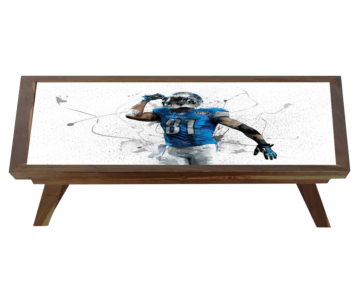 Calvin Johnson Splash Effect Coffee and Laptop Table