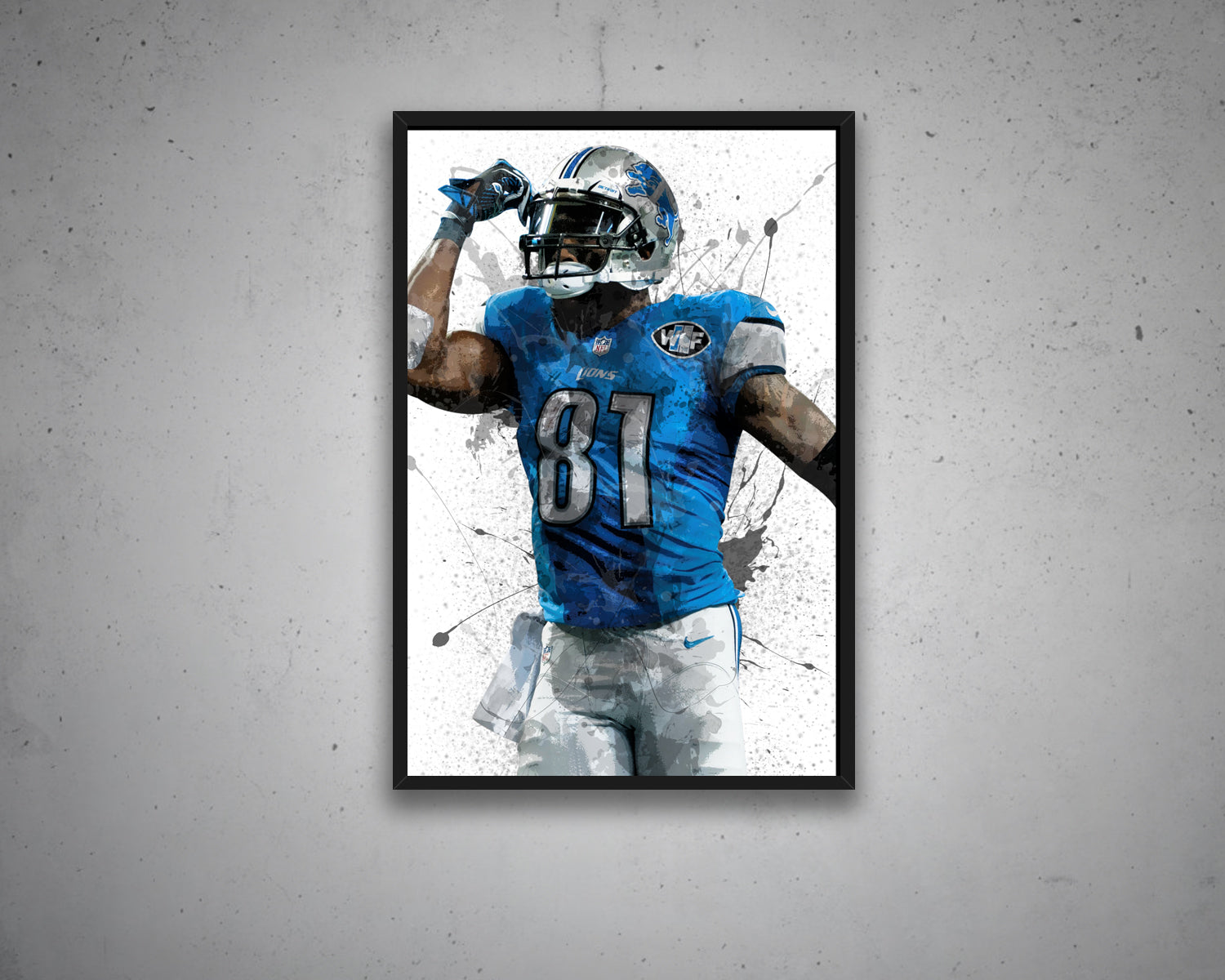 Calvin Johnson Canvas Wall Art