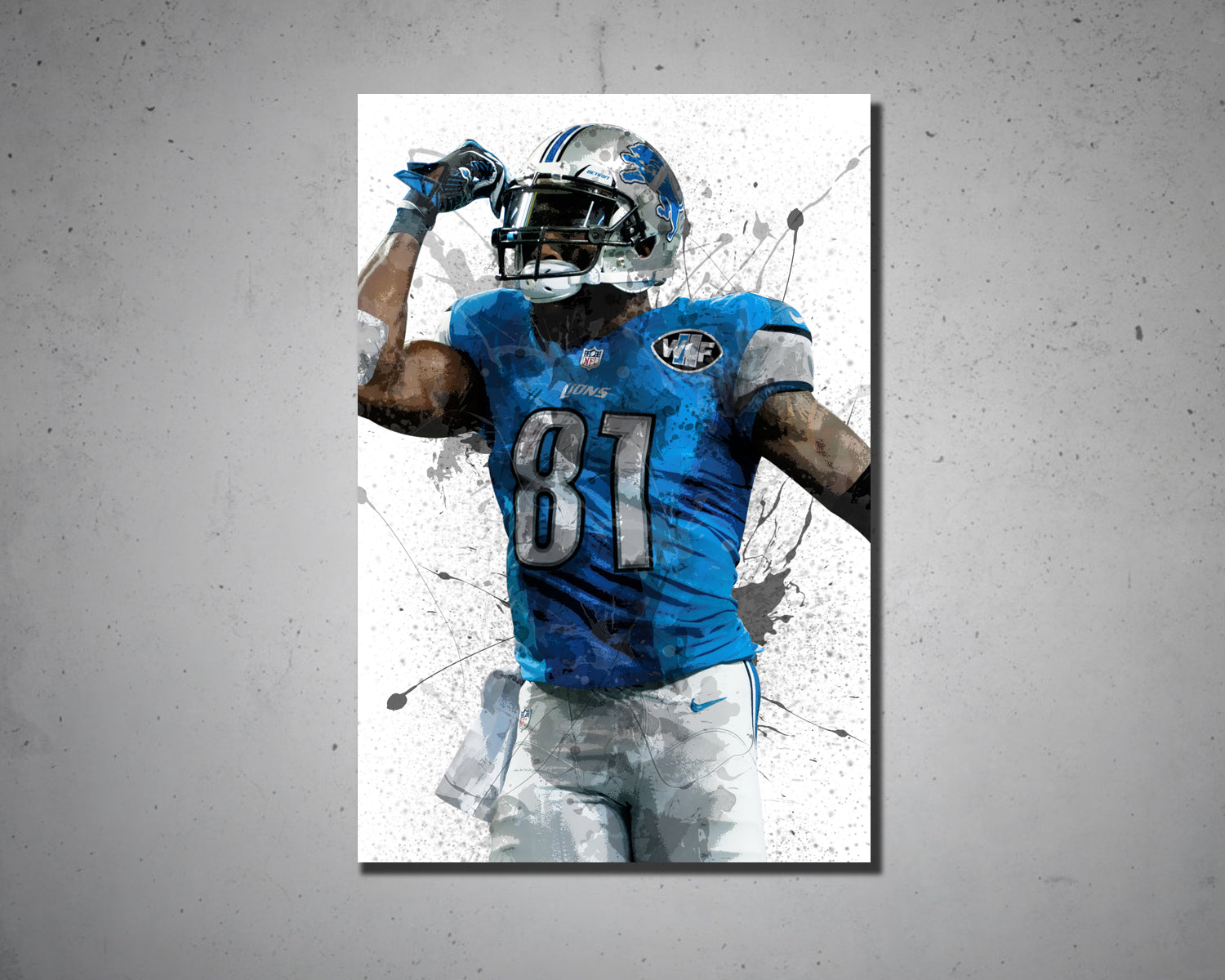 Calvin Johnson Canvas Wall Art