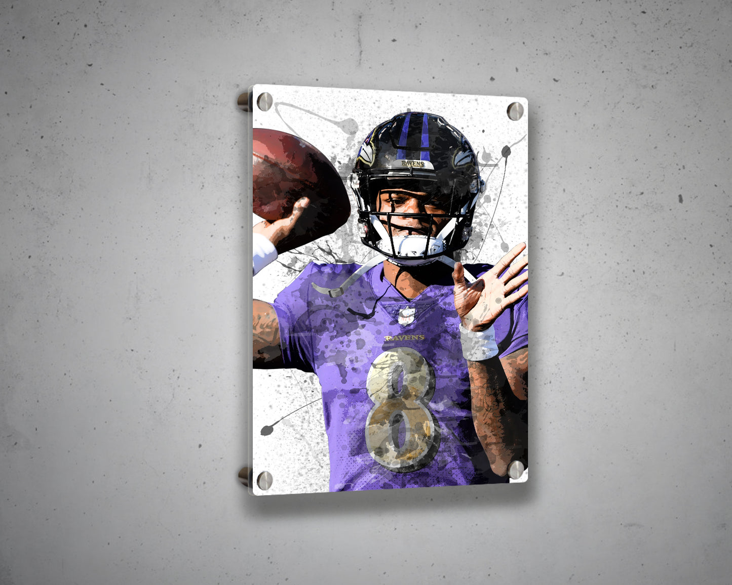 Lamar Jackson Canvas Wall Art