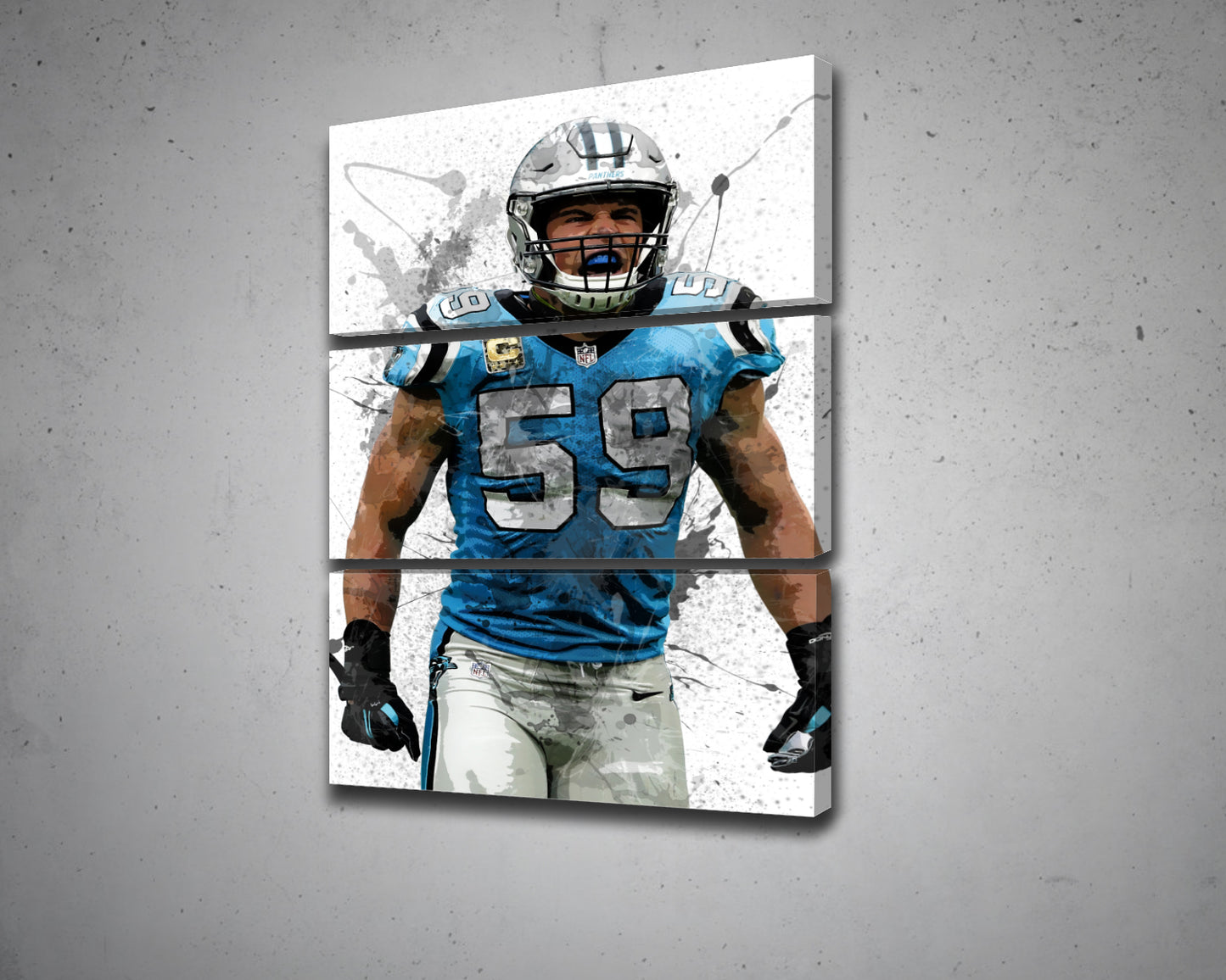Luke Kuechly Canvas Wall Art