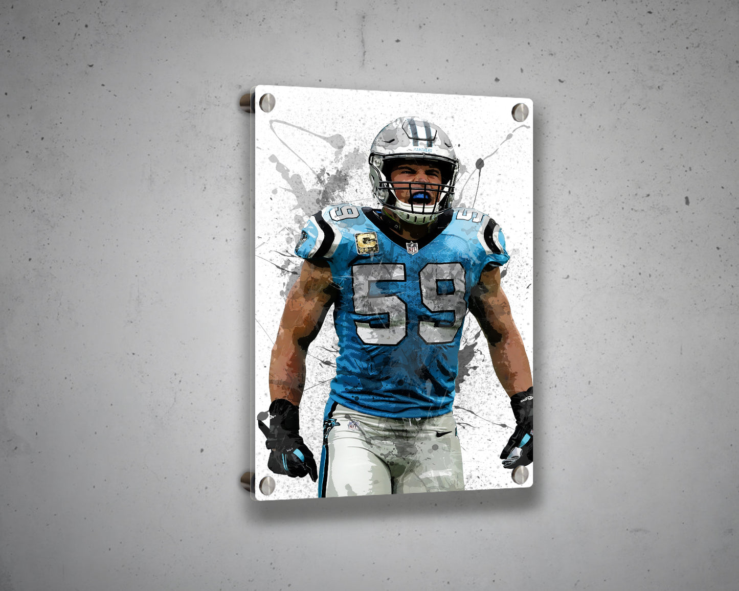Luke Kuechly Canvas Wall Art