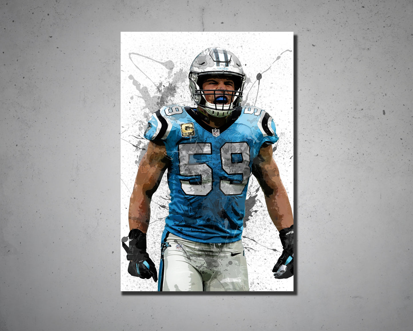 Luke Kuechly Canvas Wall Art