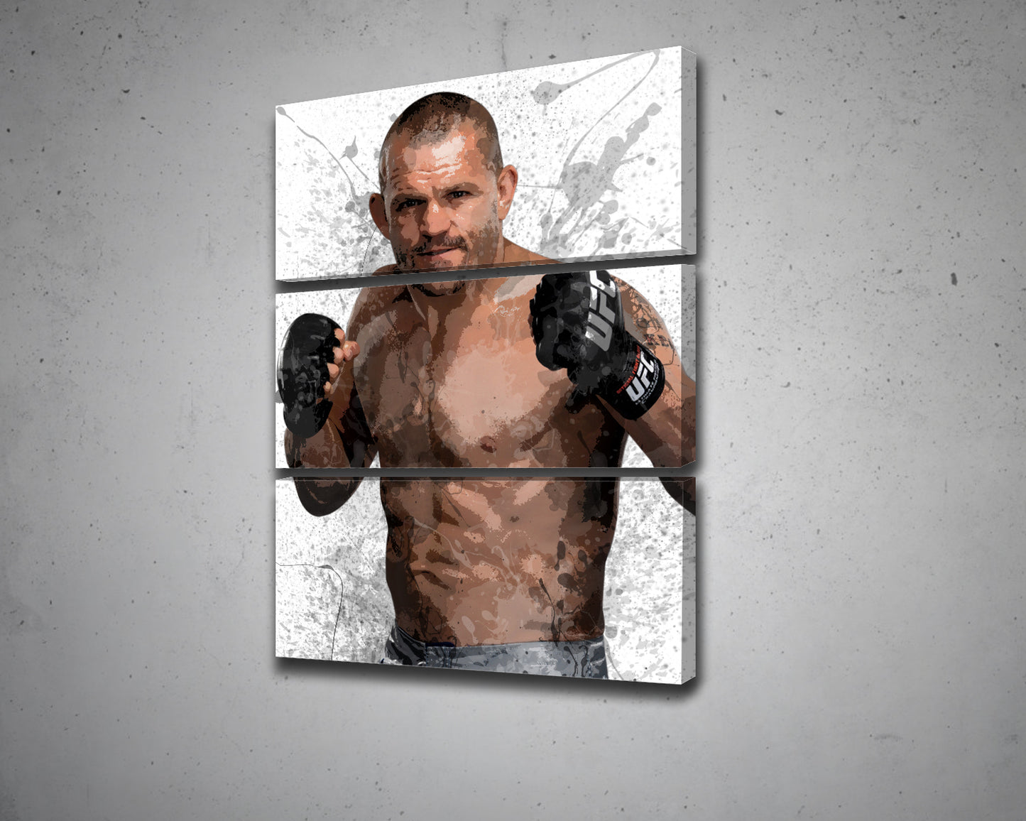 Chuck Liddell Splash Effect Canvas Art