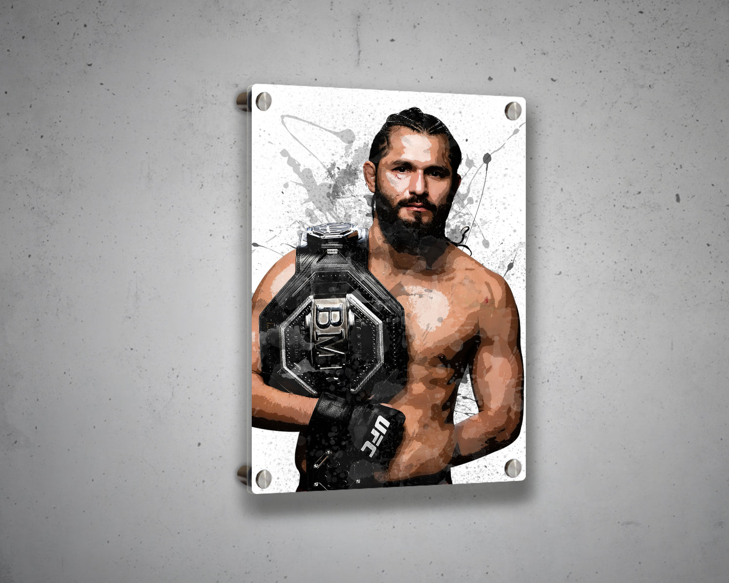Jorge Masvidal Splash Effect Canvas Art
