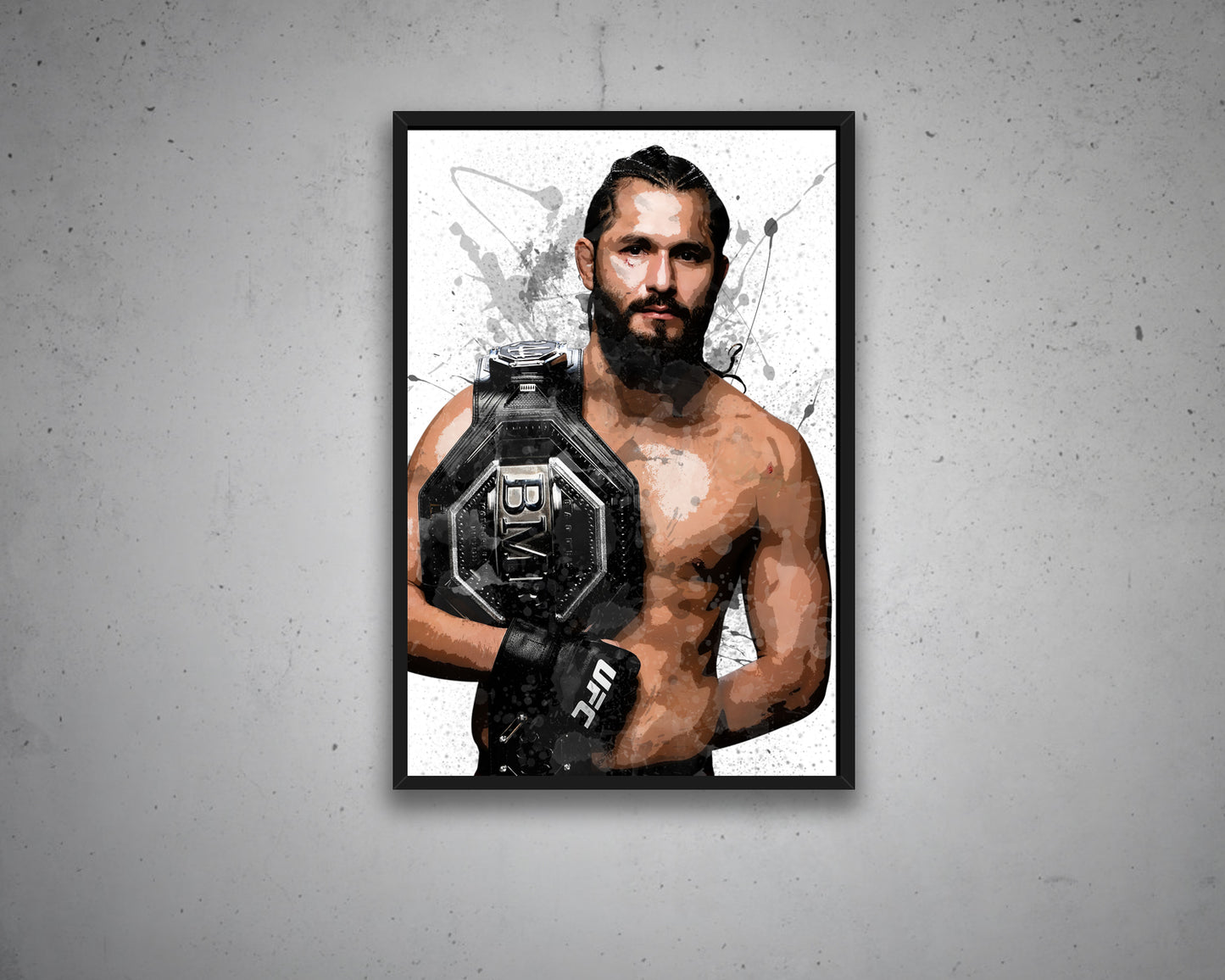 Jorge Masvidal Splash Effect Canvas Art