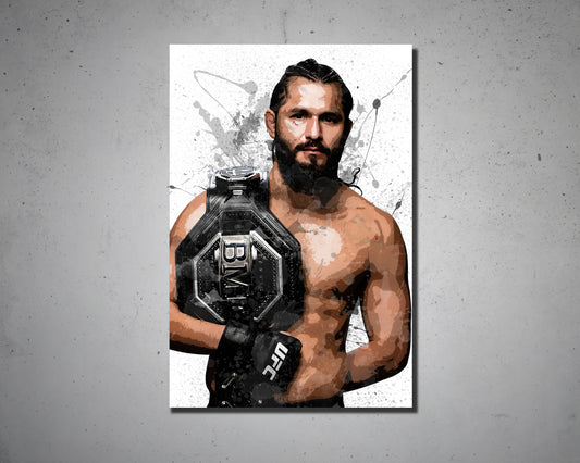 Jorge Masvidal Splash Effect Canvas Art