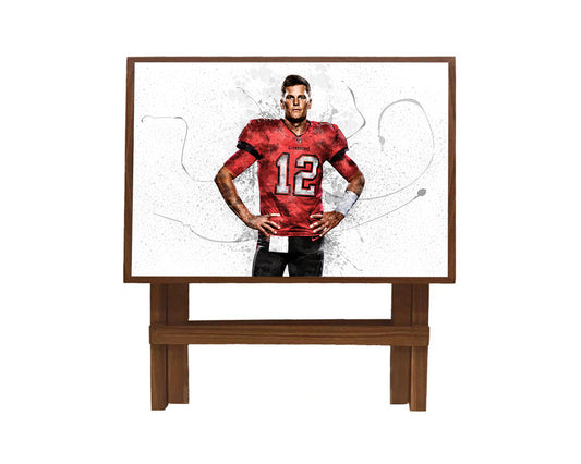 Tom Brady Splash Effect Coffee and Laptop Table
