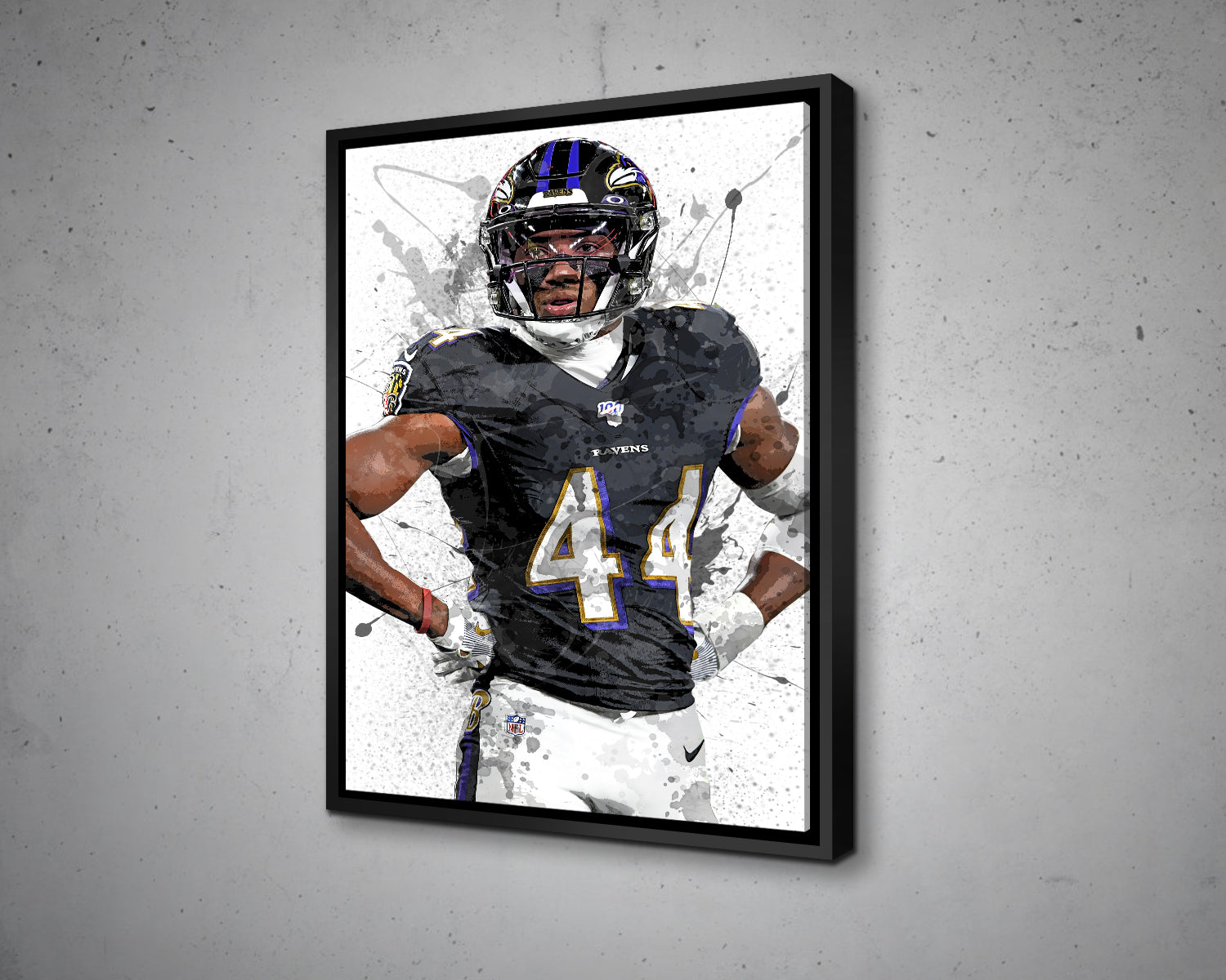 Marlon Humphrey Splash Effect Canvas Art – My Idea Sports Canvas