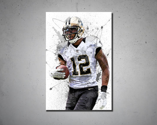 Marques Colston Splash Effect Canvas Art